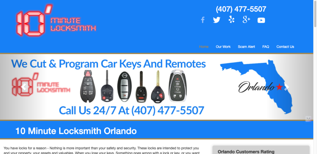 Locksmith For Car in Orlando